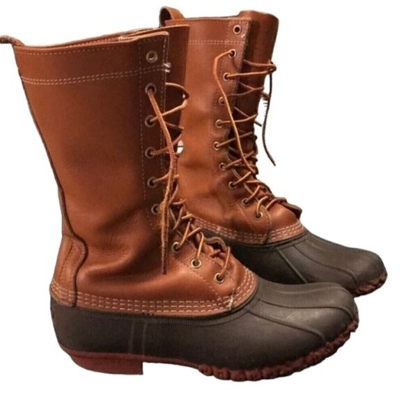 L.L.BEAN Maine Hunting shoe Duck Boot 7M Mens 9 Womens - Picture 1 of 13